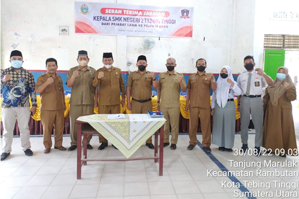 SMK N 2 Tebing TinggiSerah Terima Jabatan Kepala Sekolah